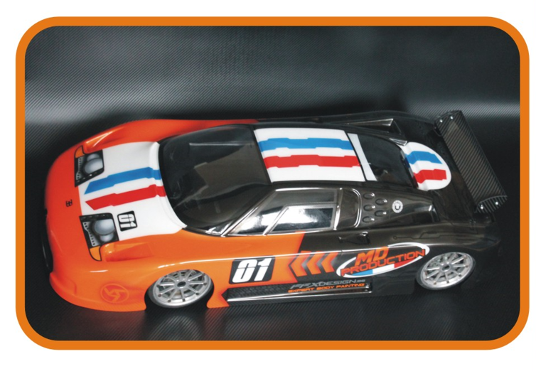 Carrosserie 1/5éme BUGATTI EB 110, pour 535mm, monobloc, non déc – Image 3