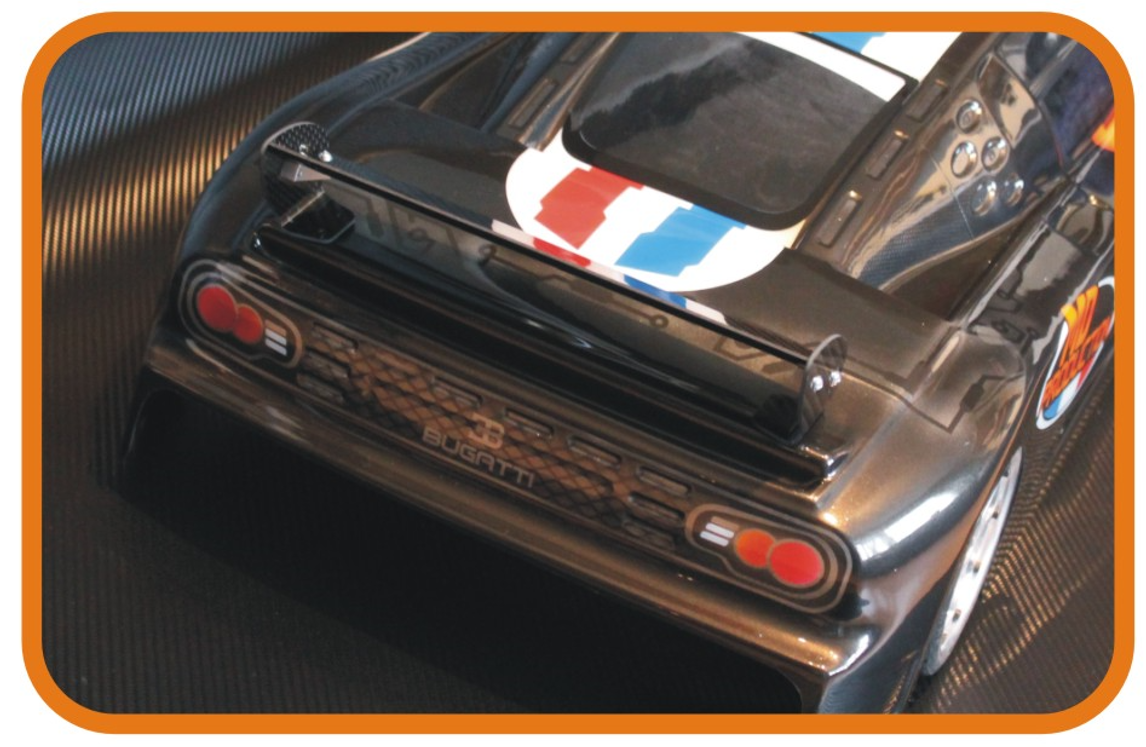 Carrosserie 1/5éme BUGATTI EB 110, pour 535mm, monobloc, non déc – Image 4