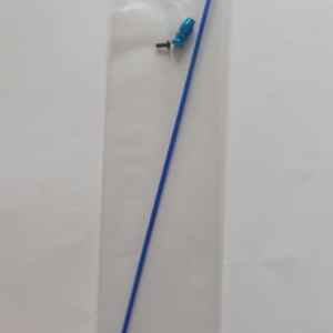 02022-010B RB Tube d'antenne pour réception de couleur bleu t 1pc, avec support alu bleu 1pc capuchon noir et une vis de fixation.