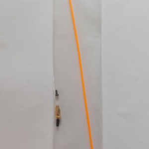 02022-010O RB Tube d'antenne pour réception de couleur orange fluo t 1pc, avec support alu orange 1pc capuchon noir et une vis de fixation.