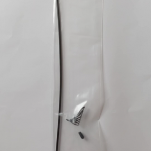 02022-011 N R  RB Tube d’antenne pour réception de couleur noir  1pc, avec support en ressort 1pc, capuchon noir d'antenne et une vis de fixation et un écrou nylstop.