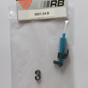 02021-24-B RB Refroidisseur de pressurisation bleu avec un support et 2 clips de durite