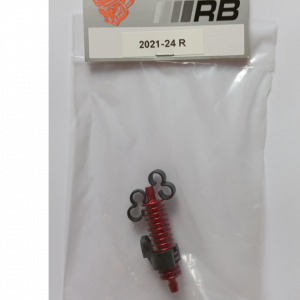 02021-24-B RB Refroidisseur de pressurisation rouge avec un support et 2 clips de durite