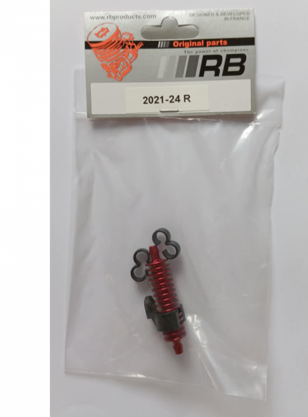 02021-24-B RB Refroidisseur de pressurisation rouge avec un support et 2 clips de durite