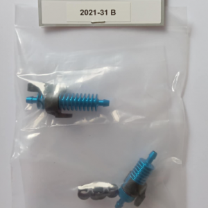 02021-31-B RB duo, Filtre à essence bleu, livré avec un support et 2 clips de durite et un RB Refroidisseur de pressurisation bleu avec un support et 2 clips de durite