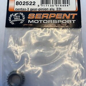 802522 SERPENT Pignon Alu de 22 dents pour centax 3