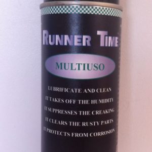 RUNNER TIME MULTIUSO lubrifiant et nettoyant 400ML Liquidation 1€ la bombe