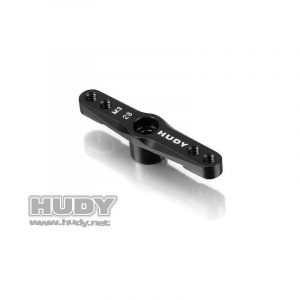 293507 HUDY Palonnier double aluminium 23T (Ko, JR, Sanwa, Aitronics) avec trous filetés