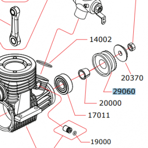 29060 RB Volant moteur pour avion