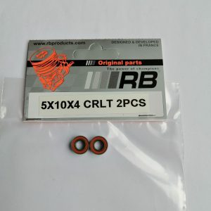 5x10x4 CRLT(2PCS) RB Roulement de cloche hybride céramique, étan