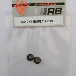 5x10x4 EMRLT 2pcs RB Roulements épaulé étanche, flasque métal
