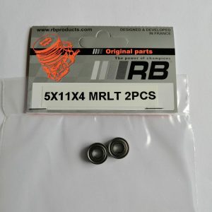 5x11x4 FM (2PCS) RB Roulement avec flasque métal.